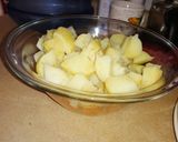 Foto del paso 2 de la receta: Atún con crema y ensalada con papitas mayo casera