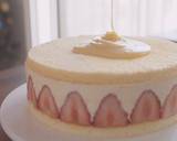 Christmas Strawberry and White Chocolate Mousse CakeRecipe video recipe step 21 photo