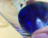 A picture of step 1 of Lychee Mocktail blue curacao.