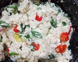 Foto langkah ke 4 dari resep Pepes tahu teri medan kemangi magic com.