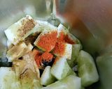 A picture of step 3 of Cucumber cooler.