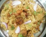 A picture of step 7 of Chicken biryani.