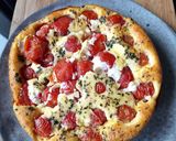 Une image de l'étape 2 de Clafoutis aux tomates cerise, parmesan et Basilic.
