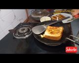 A picture of step 8 of Grilled Toast with fillings of potatoes and paneer.
