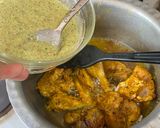 A picture of step 5 of Mughlai chicken.