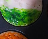 A picture of step 4 of Tricolour Pancakes.