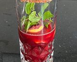 A picture of step 1 of Pomegranate Mojito.