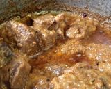 A picture of step 3 of Beef achar gosht.