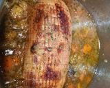 Foto del paso 2 de la receta: Roti de pollo con salsa de ciruelas y manzanas al Pedro Ximénez. En olla express