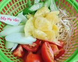 Hình bước làm 3 của món Canh chua tôm rau nhút