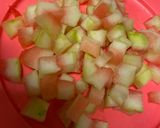 A picture of step 1 of Melon Mania with Chapati.
