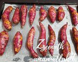 A picture of step 3 of Oven Roasted Sweet Potatoes.