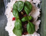 Foto langkah ke 3 dari resep Nasi Bakar Ati Ayam Kecap Pedas.