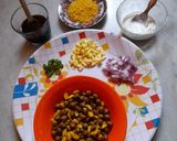 A picture of step 7 of Soybean Black Chickpeas Ghugni Chat.