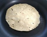 A picture of step 1 of Masala papad.