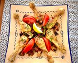 Foto del paso 4 de la receta: Muslitos de pollo al curry con portobellos en freidora de aire