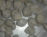 A picture of step 2 of Soyabean Manchurian.
