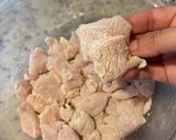 A picture of step 1 of Orange chicken (No Frying).