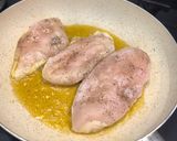 A picture of step 1 of Rosemary Chicken Breasts with Garlic Sauce 🧄.