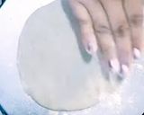 A picture of step 9 of Bajra roti.
