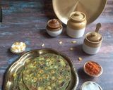 A picture of step 7 of Corn Palak Paneer Paratha.