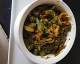 A picture of step 3 of Spicy ladyfinger.
