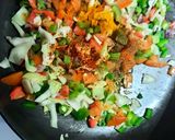 A picture of step 3 of Stuffed Paneer Besan Chilla.