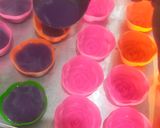 Foto langkah ke 5 dari resep Puding Mawar Taro Leci.