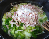 Foto del paso 2 de la receta: Nidos con bacon y verduras