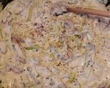 Serranós póréhagymás penne recept fázis 3 fotója