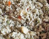 A picture of step 6 of Pudina rice.