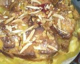 A picture of step 3 of No bake No Cook Custard Bread pie.