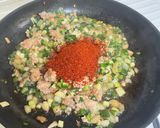 A picture of step 3 of Korean Kimchi Tofu Stew.