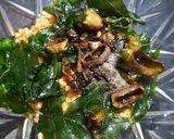 A picture of step 3 of Curry leaves chutney.