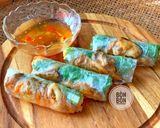 Hình bước làm 2 của món Bì Cuốn Nấm Chay