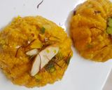 A picture of step 4 of Besan suji modak.