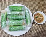 Hình bước làm 4 của món Bì cuốn chay