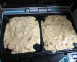 Sonkás-sajtos gofri (Gluténmentes) recept fázis 3 fotója