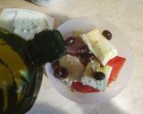 A picture of step 7 of Greek Village Salad (Horiatiki).