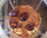 A picture of step 1 of Chocolate Cherry Protein Shake.