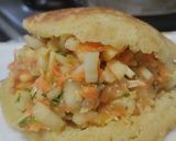 Foto del paso 6 de la receta: Pan de papa y queso relleno de ensalada de pollo🥙🥪🥯