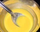 A picture of step 5 of Caramel custard Rava pudding.