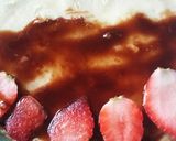 A picture of step 1 of Strawberry chocolate syrup crepes.