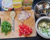 A picture of step 1 of Green peas cauliflower sabji.