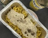 Gambar langkah 3 resipi Baked macaroni (versi air fryer).