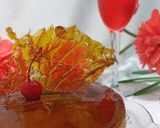 A picture of step 7 of Napolitan Flan with a Hint of Coffee.