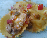 Foto del paso 12 de la receta: Tagliatelle con pollo, champiñones y verdura