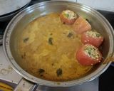 भरे भगारे टमाटर (Bhare Bhaghare Tamatar recipe in Hindi) रेसिपी चरण 9 फोटो