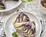 Cake marmer kukus taro langkah memasak 6 foto