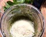 A picture of step 3 of Arugula, Cherry Tomato, and Almond Pesto.